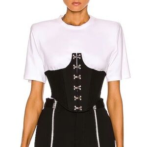 Dion Lee Black Under Bust Corset Belt XXS